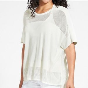 Athleta Kahala pullover mesh oversized sweater NEW